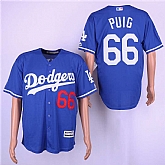 Dodgers 66 Yasiel Puig Royal Cool Base Jersey Dzhi,baseball caps,new era cap wholesale,wholesale hats